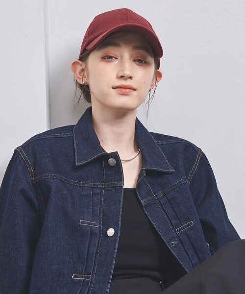 UNITED ARROWS(ユナイテッドアローズ)の「フランネル キャップ UV(キャップ・レディース・ダークグレー/ワインレッド/ベージュ/ブラック・FREE)」の4枚目の写真