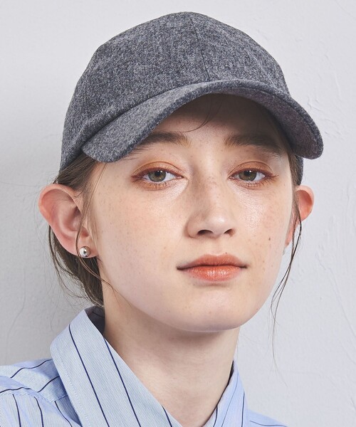 UNITED ARROWS(ユナイテッドアローズ)の「フランネル キャップ UV(キャップ・レディース・ダークグレー/ワインレッド/ベージュ/ブラック・FREE)」の7枚目の写真