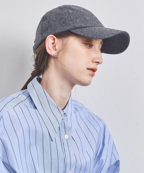 UNITED ARROWS(ユナイテッドアローズ)の「フランネル キャップ UV(キャップ・レディース・ダークグレー/ワインレッド/ベージュ/ブラック・FREE)」の8枚目の写真