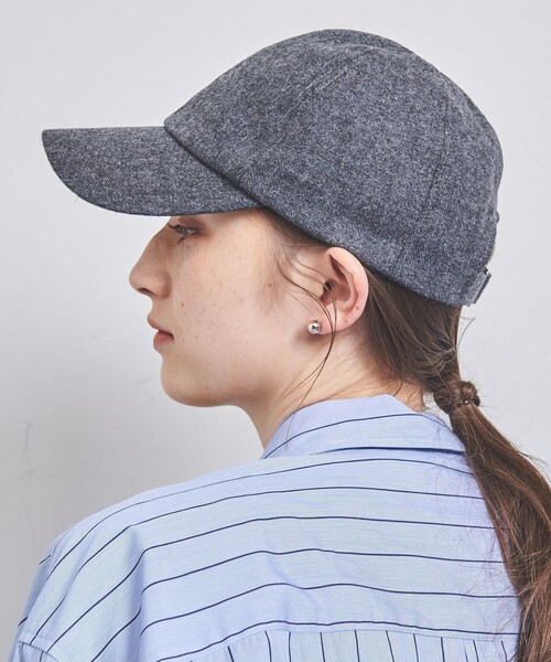 UNITED ARROWS(ユナイテッドアローズ)の「フランネル キャップ UV(キャップ・レディース・ダークグレー/ワインレッド/ベージュ/ブラック・FREE)」の9枚目の写真