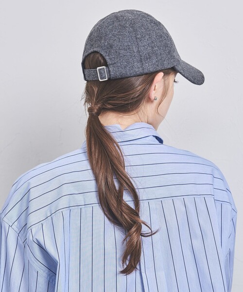 UNITED ARROWS(ユナイテッドアローズ)の「フランネル キャップ UV(キャップ・レディース・ダークグレー/ワインレッド/ベージュ/ブラック・FREE)」の10枚目の写真