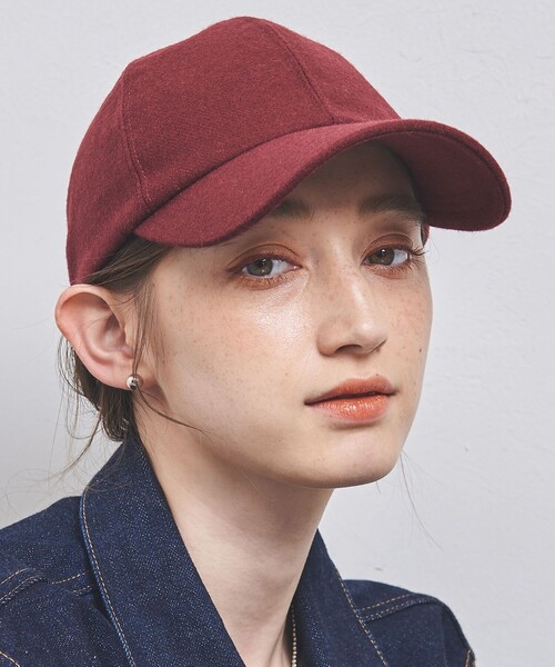 UNITED ARROWS(ユナイテッドアローズ)の「フランネル キャップ UV(キャップ・レディース・ダークグレー/ワインレッド/ベージュ/ブラック・FREE)」の13枚目の写真