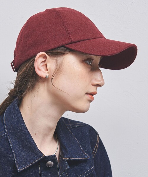 UNITED ARROWS(ユナイテッドアローズ)の「フランネル キャップ UV(キャップ・レディース・ダークグレー/ワインレッド/ベージュ/ブラック・FREE)」の14枚目の写真