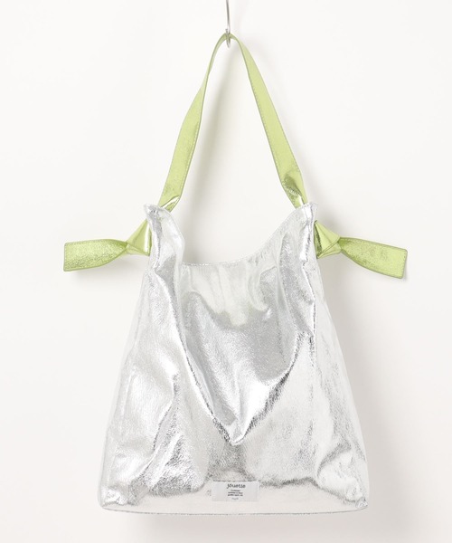jouetie（ジュエティ）の「メタリックバイカラートートBAG（ハンドバッグ・レディース・シルバー/ブラック/グリーン・FREE）」の22枚目の写真