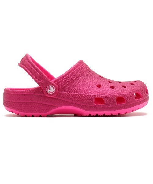 【Crocs】US Disney Parks ピンク ラメ入り アイコン クロックス Disney Parks Mickey Icon Pink Glitter Clogs for Adults by