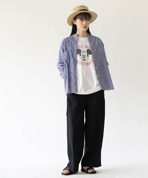 e-zakkamania stores（イーザッカマニアストアーズ）の「リネン混 カラープルオンパンツ（その他パンツ・レディース・モカ/ラベンダー/カーキ/オフホワイト/ブラック・M/L）」の18枚目の写真