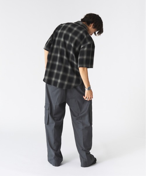 Adoon plain（アドーンプレーン）の「アソートフィッシングシャツ（オンブレチェック・ストライプ）（シャツ/ブラウス・メンズ・ブラック/ブルー・MEDIUM/LARGE）」の19枚目の写真