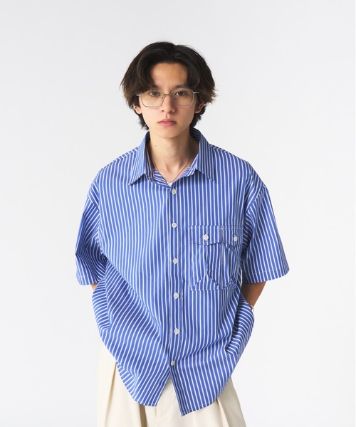 Adoon plain（アドーンプレーン）の「アソートフィッシングシャツ（オンブレチェック・ストライプ）（シャツ/ブラウス・メンズ・ブラック/ブルー・MEDIUM/LARGE）」の6枚目の写真