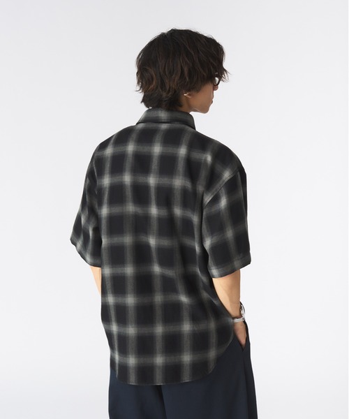 Adoon plain（アドーンプレーン）の「アソートフィッシングシャツ（オンブレチェック・ストライプ）（シャツ/ブラウス・メンズ・ブラック/ブルー・MEDIUM/LARGE）」の11枚目の写真