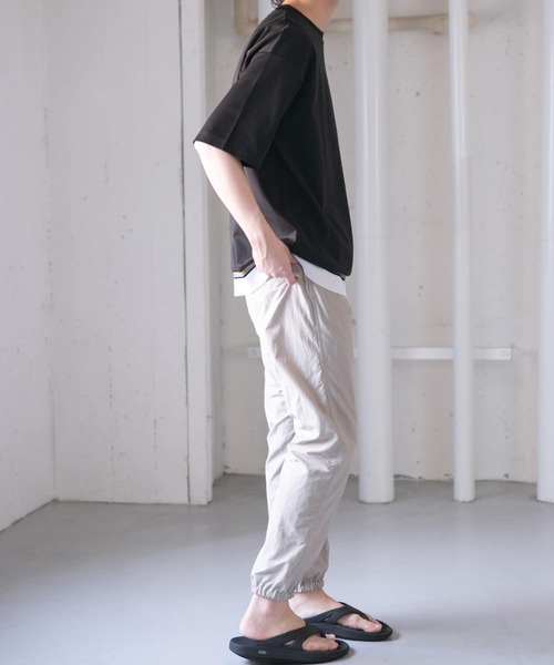 URBAN RESEARCH ROSSO MEN（アーバンリサーチロッソメン）の「『XLサイズあり』『WEB限定』ニットドッキングポンチTシャツ（Tシャツ/カットソー・メンズ・ブラック/ベージュ/ホワイト・X-LARGE/LARGE/MEDIUM/SMALL）」の4枚目の写真