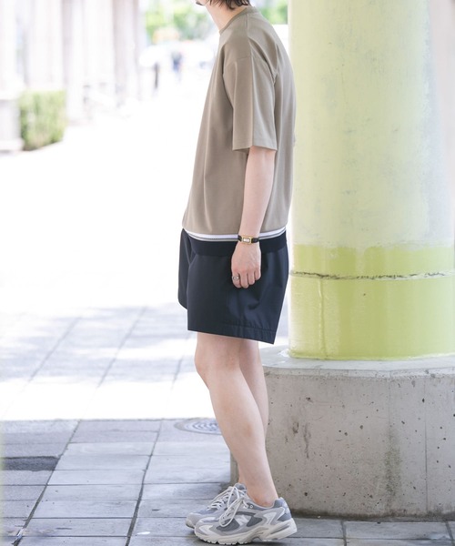 URBAN RESEARCH ROSSO MEN（アーバンリサーチロッソメン）の「『XLサイズあり』『WEB限定』ニットドッキングポンチTシャツ（Tシャツ/カットソー・メンズ・ブラック/ベージュ/ホワイト・X-LARGE/LARGE/MEDIUM/SMALL）」の11枚目の写真