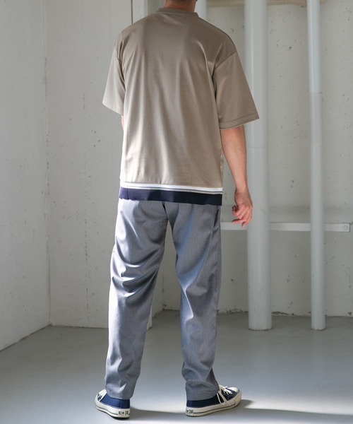 URBAN RESEARCH ROSSO MEN（アーバンリサーチロッソメン）の「『XLサイズあり』『WEB限定』ニットドッキングポンチTシャツ（Tシャツ/カットソー・メンズ・ブラック/ベージュ/ホワイト・X-LARGE/LARGE/MEDIUM/SMALL）」の21枚目の写真