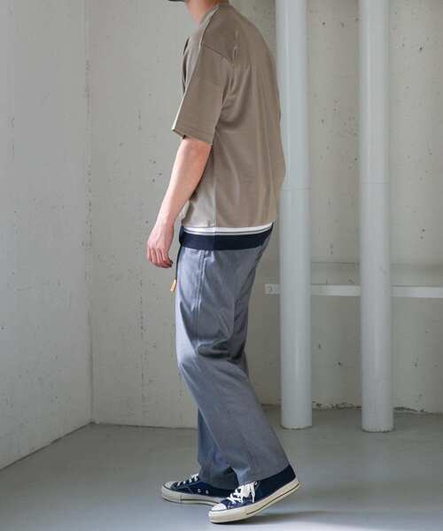 URBAN RESEARCH ROSSO MEN（アーバンリサーチロッソメン）の「『XLサイズあり』『WEB限定』ニットドッキングポンチTシャツ（Tシャツ/カットソー・メンズ・ブラック/ベージュ/ホワイト・X-LARGE/LARGE/MEDIUM/SMALL）」の22枚目の写真