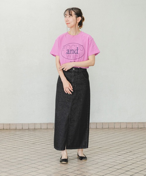 ITEMS URBANRESEARCH（アイテムズ アーバンリサーチ）の「デニムタイトスカート（スカート・レディース・インディゴブルー/ブラック・FREE/SMALL）」の6枚目の写真