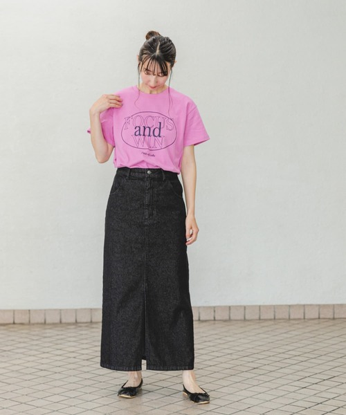 ITEMS URBANRESEARCH（アイテムズ アーバンリサーチ）の「デニムタイトスカート（スカート・レディース・インディゴブルー/ブラック・FREE/SMALL）」の8枚目の写真