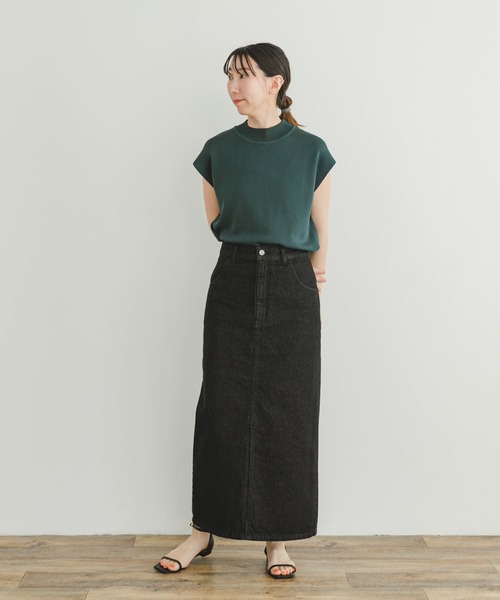 ITEMS URBANRESEARCH（アイテムズ アーバンリサーチ）の「デニムタイトスカート（スカート・レディース・インディゴブルー/ブラック・FREE/SMALL）」の9枚目の写真