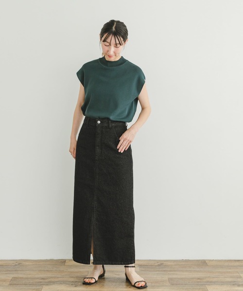 ITEMS URBANRESEARCH（アイテムズ アーバンリサーチ）の「デニムタイトスカート（スカート・レディース・インディゴブルー/ブラック・FREE/SMALL）」の10枚目の写真