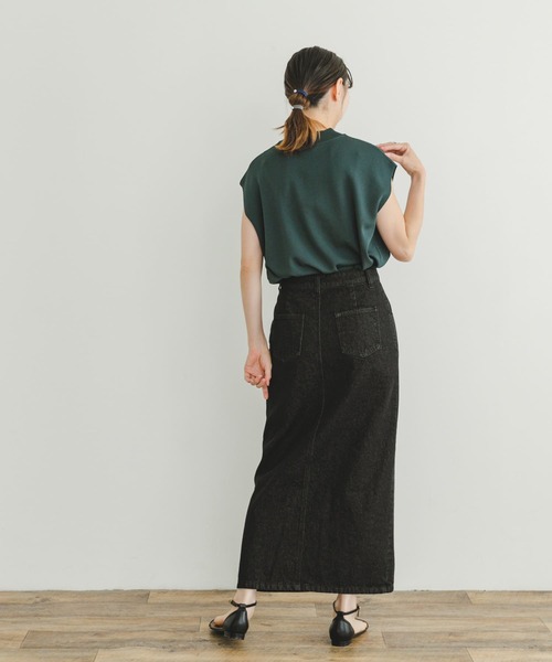 ITEMS URBANRESEARCH（アイテムズ アーバンリサーチ）の「デニムタイトスカート（スカート・レディース・インディゴブルー/ブラック・FREE/SMALL）」の11枚目の写真