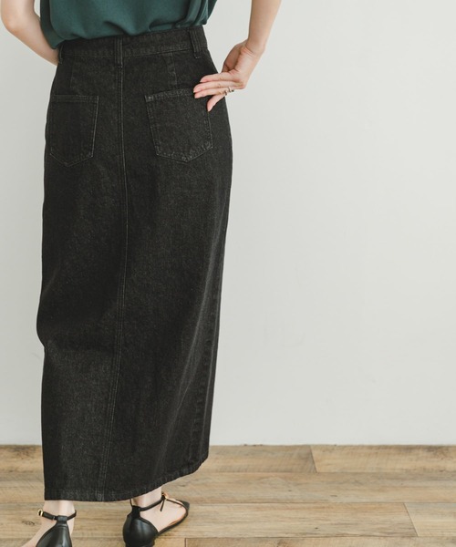 ITEMS URBANRESEARCH（アイテムズ アーバンリサーチ）の「デニムタイトスカート（スカート・レディース・インディゴブルー/ブラック・FREE/SMALL）」の14枚目の写真