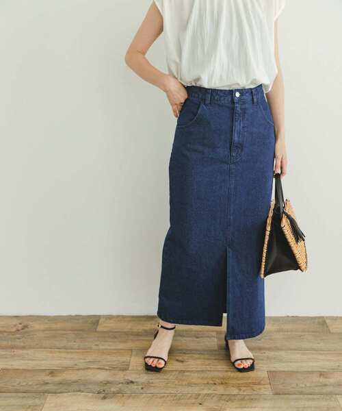 ITEMS URBANRESEARCH（アイテムズ アーバンリサーチ）の「デニムタイトスカート（スカート・レディース・インディゴブルー/ブラック・FREE/SMALL）」の16枚目の写真