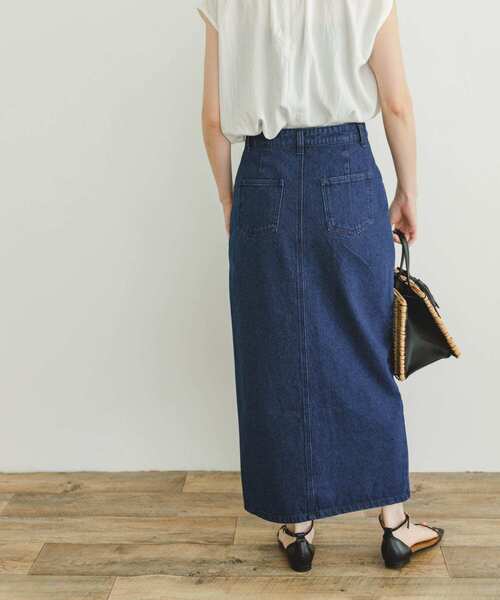 ITEMS URBANRESEARCH（アイテムズ アーバンリサーチ）の「デニムタイトスカート（スカート・レディース・インディゴブルー/ブラック・FREE/SMALL）」の17枚目の写真