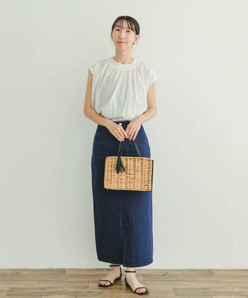 ITEMS URBANRESEARCH（アイテムズ アーバンリサーチ）の「デニムタイトスカート（スカート・レディース・インディゴブルー/ブラック・FREE/SMALL）」の18枚目の写真