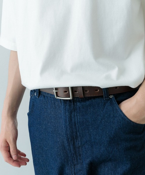 ITEMS URBANRESEARCH（アイテムズ アーバンリサーチ）の「Hawk　Belt 302（ベルト・メンズ・ブラック/ダークブラウン/ブラウン・-）」の2枚目の写真