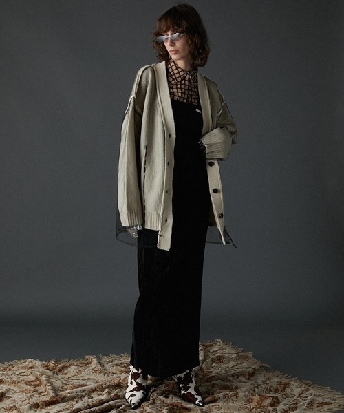 PRANK PROJECT（プランクプロジェクト）の「ウーリーチェックウエスタンシャツ / Wooly Check Western Shirt（シャツ/ブラウス・レディース・ベージュ/チャコールグレー・FREE）」の9枚目の写真