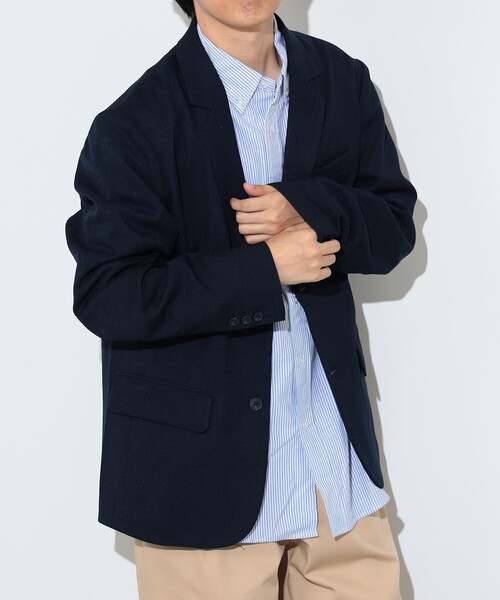 BEAMS HEART(ビームスハート)の「ポリエステル カルゼ ジャケット(その他アウター・メンズ・ブラック/ネイビー・S/M/L/XL)」の14枚目の写真