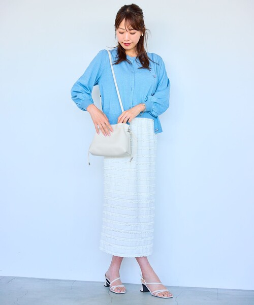 Feroux(フェルゥ)の「【洗える】カットフリルIラインスカート(スカート・レディース・ホワイト系/ブラック系・F)」の11枚目の写真