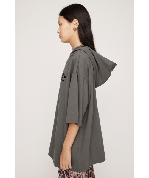 SLY（スライ）の「OVER SIZE HOODED T/SH オーバー サイズ フーディド Tシャツ（パーカー・レディース・ブラック/ブルー/グレー・FREE）」の13枚目の写真