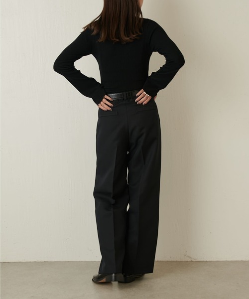 Lui's（ルイス）の「フレアスリーブタートルネックニット（ニット/セーター・レディース・チャコールグレー/ホワイト/ブラック・FREE）」の19枚目の写真