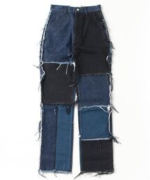 Aresense（アーセンス）の「LIVINGTONE/リヴィントーン　SHAMSIA - Patch work/パッチワークデニム（デニムパンツ）」