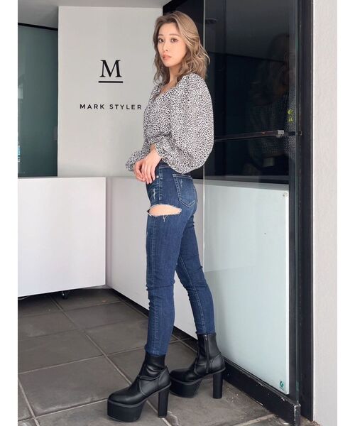 GYDA（ジェイダ）の「レオパードオフショルコルセットブラウス（シャツ/ブラウス・レディース・ブラック/アイボリー・FREE）」の6枚目の写真