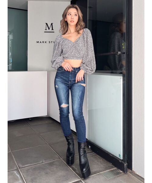 GYDA（ジェイダ）の「レオパードオフショルコルセットブラウス（シャツ/ブラウス・レディース・ブラック/アイボリー・FREE）」の9枚目の写真