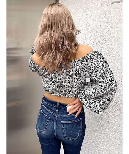 GYDA（ジェイダ）の「レオパードオフショルコルセットブラウス（シャツ/ブラウス・レディース・ブラック/アイボリー・FREE）」の13枚目の写真