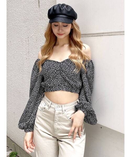 GYDA（ジェイダ）の「レオパードオフショルコルセットブラウス（シャツ/ブラウス・レディース・ブラック/アイボリー・FREE）」の18枚目の写真