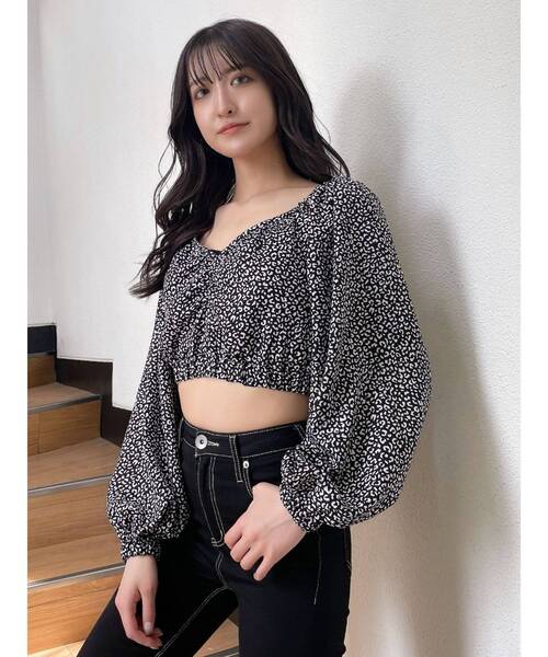 GYDA（ジェイダ）の「レオパードオフショルコルセットブラウス（シャツ/ブラウス・レディース・ブラック/アイボリー・FREE）」の20枚目の写真