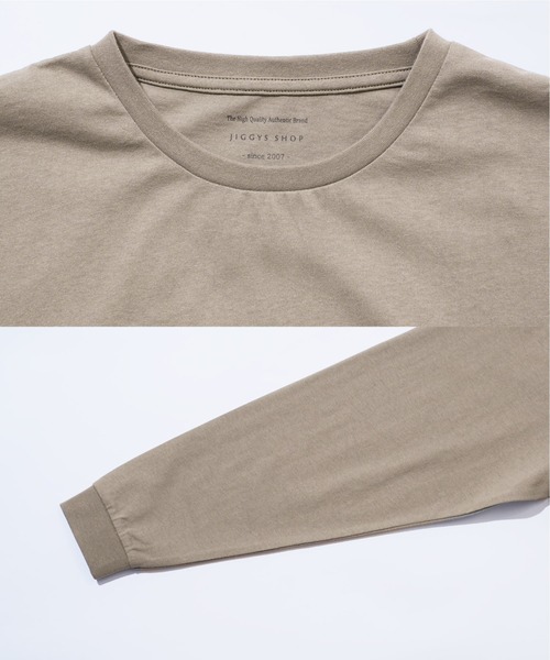 jiggys shop(ジギーズショップ)の「ルーズフィットクルーネック長袖ロンTカットソー(Tシャツ/カットソー・メンズ・ブラック/ブラウン系その他/ホワイト/パープル系その他/マスタード/ブルー系その他・MEDIUM/LARGE/X-LARGE)」の17枚目の写真