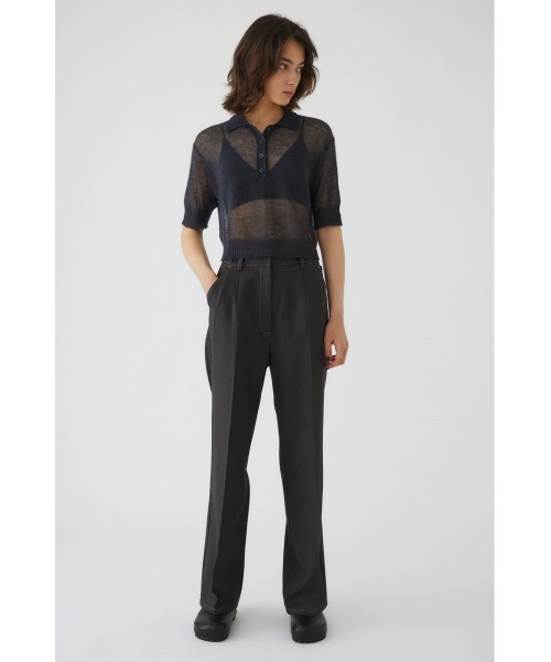 RIM.ARK（リムアーク）の「Fake denim PT フェイクデニムパンツ（スラックス・レディース・インディゴブルー/ブラック/グレー・38/36）」の11枚目の写真