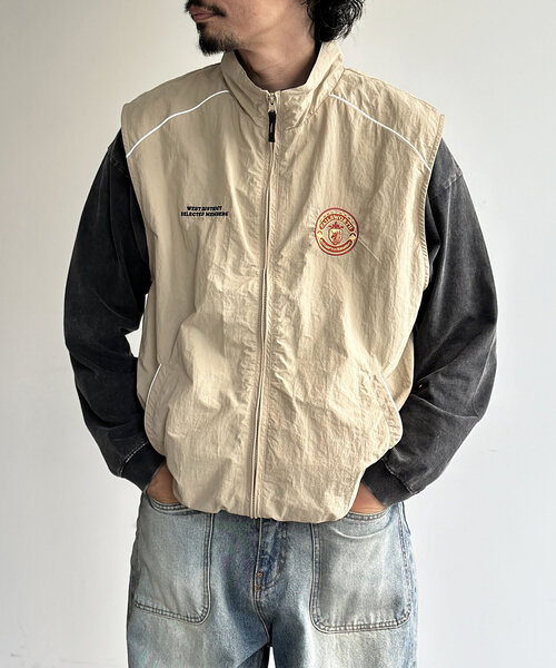 CPCM（シーピーシーエム）の「胸刺繍ナイロンベスト（ベスト・メンズ・グリーン/ベージュ/ネイビー/ブラック・MEDIUM/LARGE）」の5枚目の写真