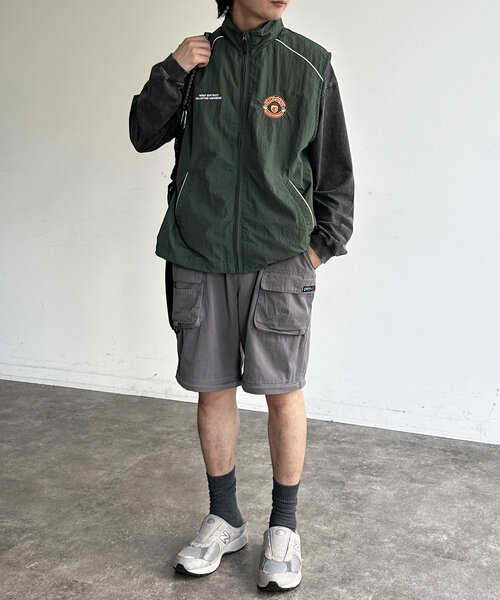 CPCM（シーピーシーエム）の「胸刺繍ナイロンベスト（ベスト・メンズ・グリーン/ベージュ/ネイビー/ブラック・MEDIUM/LARGE）」の15枚目の写真