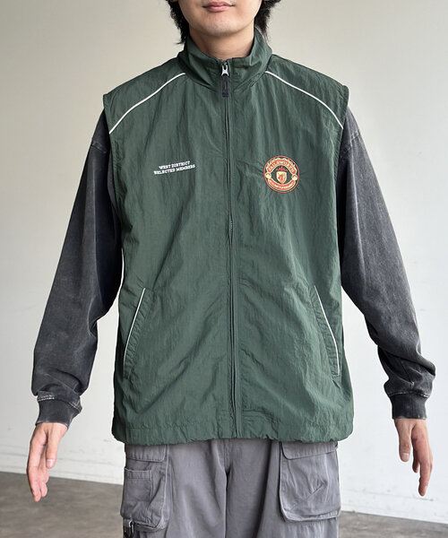 CPCM（シーピーシーエム）の「胸刺繍ナイロンベスト（ベスト・メンズ・グリーン/ベージュ/ネイビー/ブラック・MEDIUM/LARGE）」の16枚目の写真