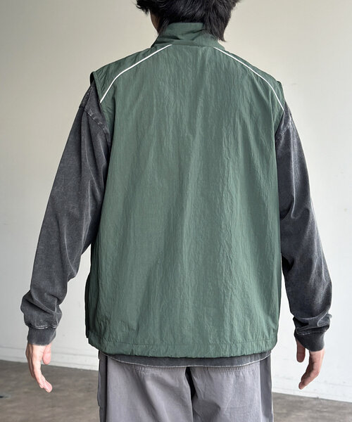 CPCM（シーピーシーエム）の「胸刺繍ナイロンベスト（ベスト・メンズ・グリーン/ベージュ/ネイビー/ブラック・MEDIUM/LARGE）」の18枚目の写真