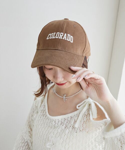 MAJESTIC LEGON（マジェスティックレゴン）の「アソートロゴキャップ（キャップ・レディース・ベージュ/ブラウン/ブラック・FREE）」の8枚目の写真