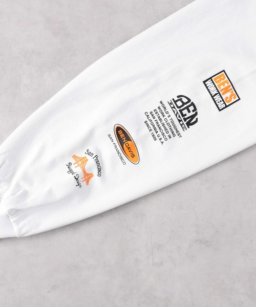 Right-on（ライトオン）の「【BEN DAVIS】別注 グラフィックロンT（Tシャツ/カットソー・メンズ・ホワイト/ブラック・M/L/XL）」の11枚目の写真