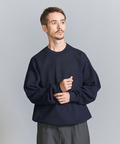極美品 UNITED ARROWS レディ ロングスリーブ ニット 襟取り外し可