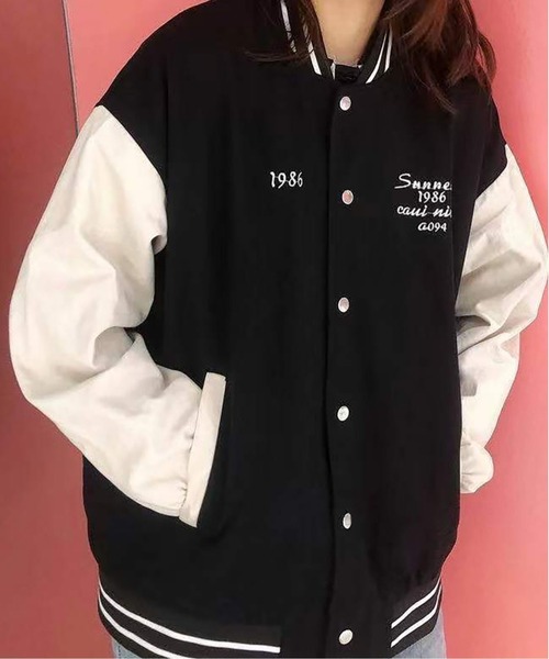 BLANC FICELLE(ブランフィセル)の「刺繍スタジャン(スタジャン・レディース・A/C/D/E/F/B/G・M/L/XL)」の1枚目の写真