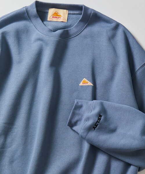 FREAK'S STORE(フリークスストア)の「限定展開 KELTY×FREAK'S STORE/ケルティ 別注 ワンポイント ヴィンテージロゴ クルーネックスウェット(スウェット・メンズ・アッシュグレー/オフホワイト/グレイッシュブルー/ネイビー/スミクロ/ブラック/ホワイト×ブラック/グレー系その他/グレイッシュベージュ・SMALL/MEDIUM/LARGE/X-LARGE)」の12枚目の写真