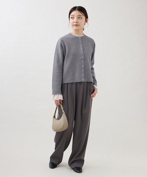 IENA（イエナ）の「ダブルフェイススナップカーディガン（カーディガン